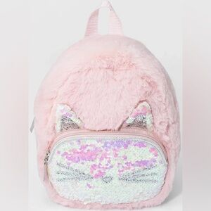 Girls Kitty Sequin Mini Backpack